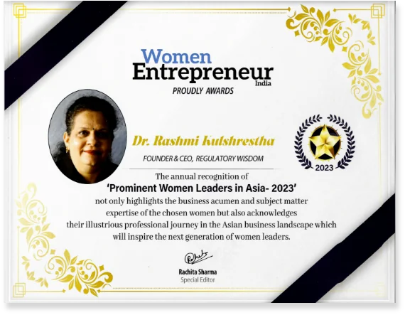 Women Entrepreneur India award: Dr. Rashmi Kulshrestha, Prominent Women Leaders in Asia 2023
